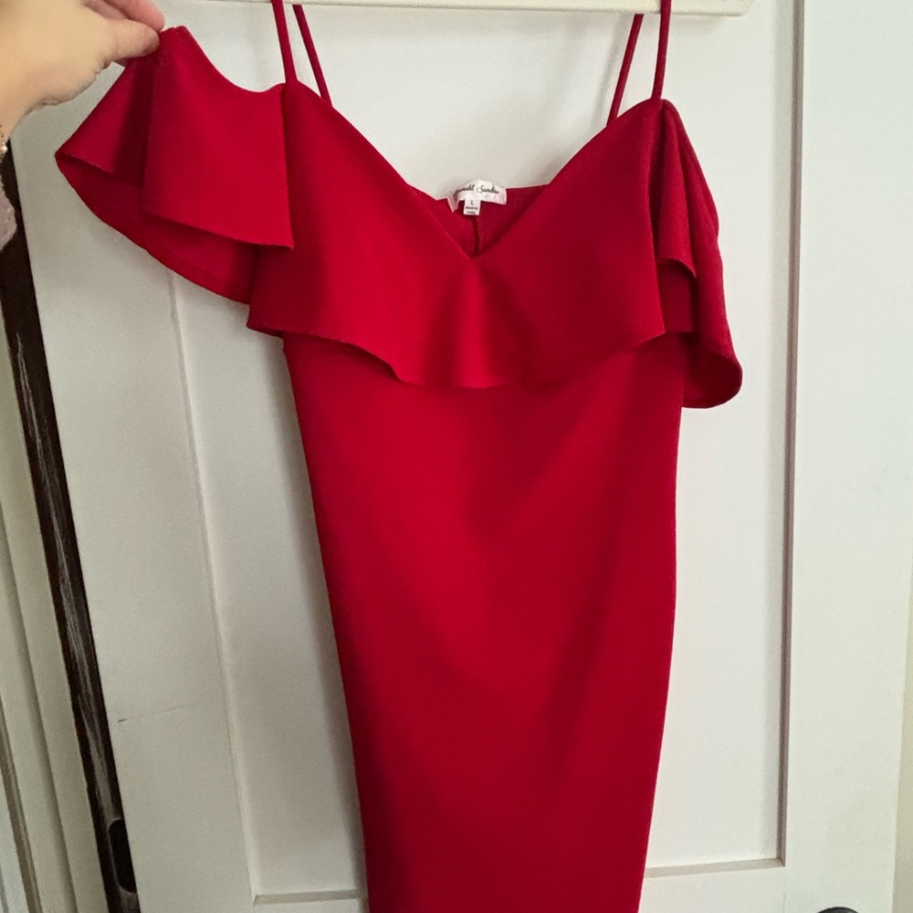 Emerald Sundae Scarlet Ruffle Mini Dress